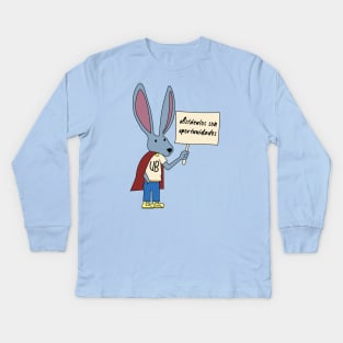 Obstacle bunny Kids Long Sleeve T-Shirt